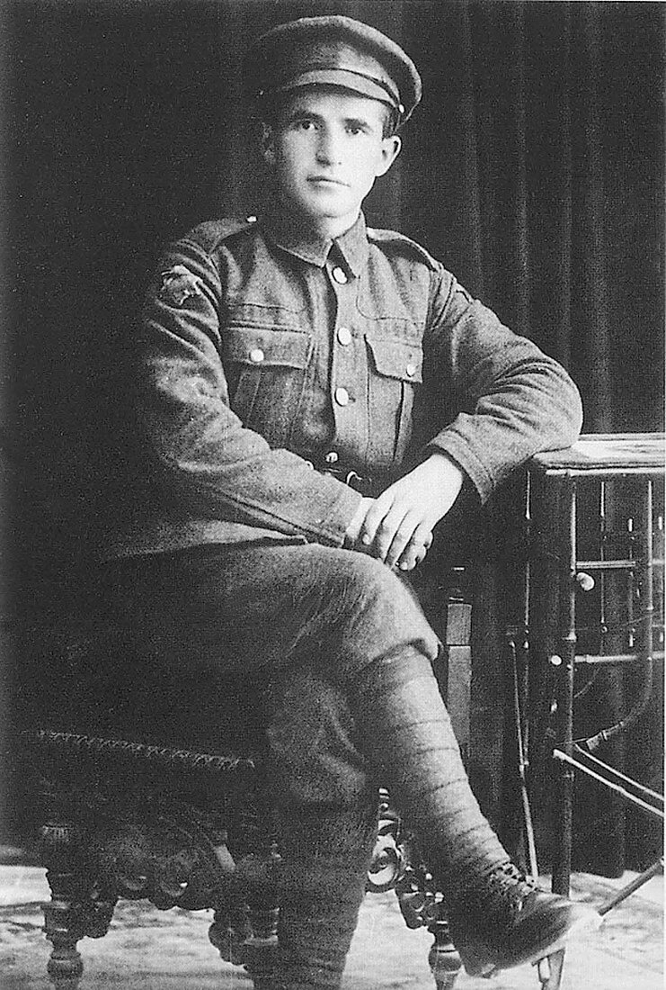 Один из создателей Израиля Бен-Гурион, рядовой Еврейского легиона Британской армии. 1918 год