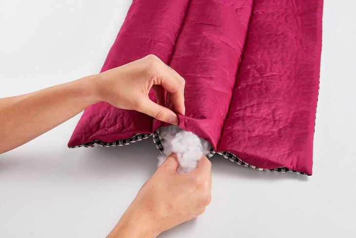 Стёганый шарф-палантин своими руками одежда