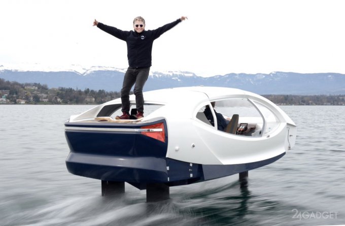 Речное электротакси SeaBubbles парит над водой (3 фото + видео)