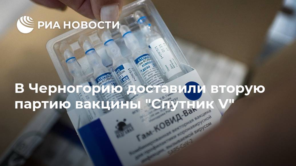 В Черногорию доставили вторую партию вакцины 