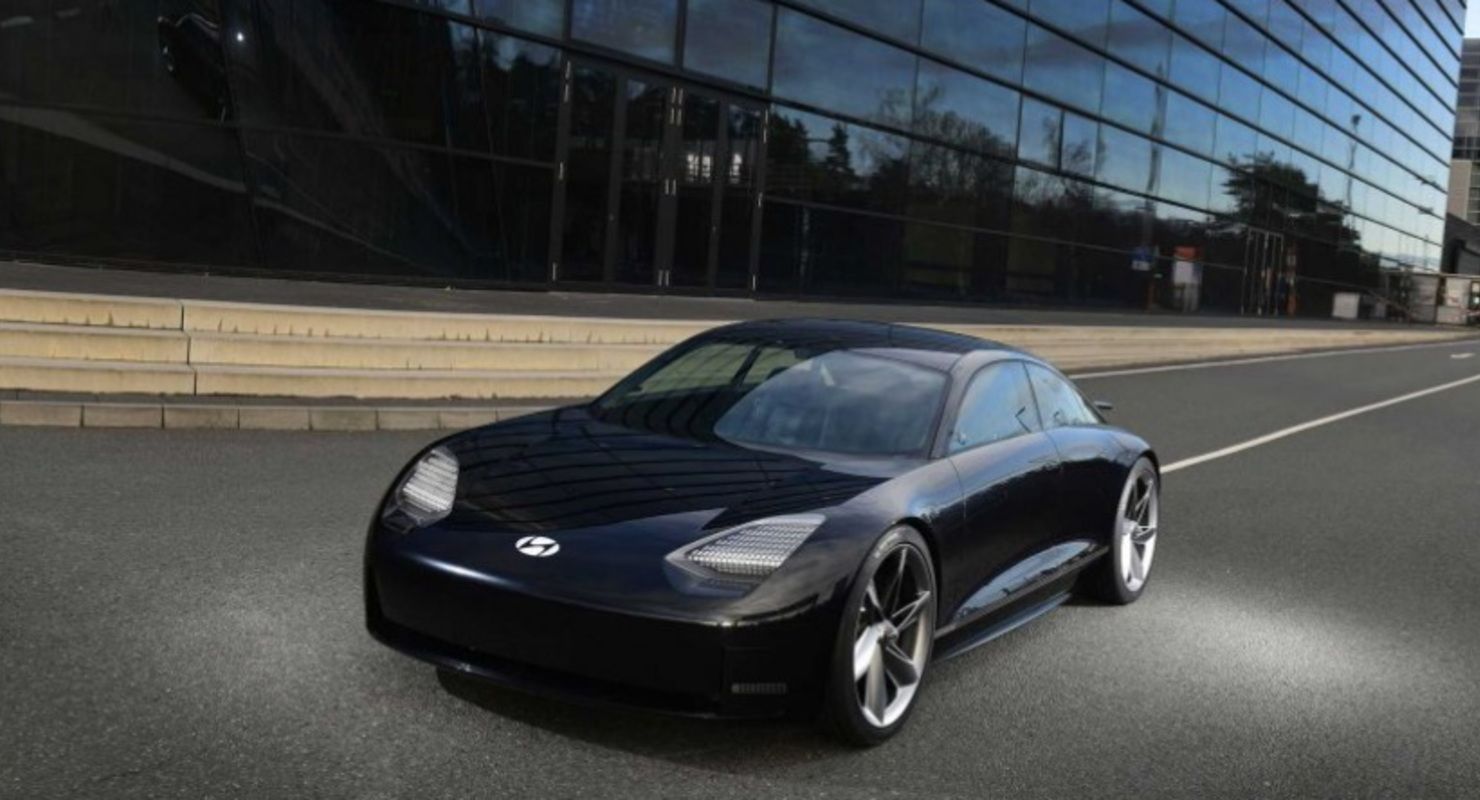 Появились первые изображения электромобиля Hyundai Ioniq 6