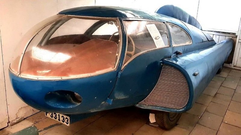 Автомобиль Берггрена, сохранившийся в авиационном музее шведского городка Уггларп авто, автодизайн, автомобили, дизайн, интересные автомобили, минивэн, ретро авто