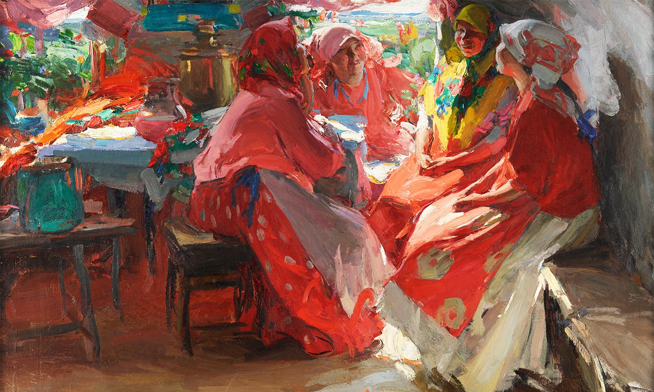 Фото: Государственная Третьяковская галерея, Абрам Архипов, «Гости»