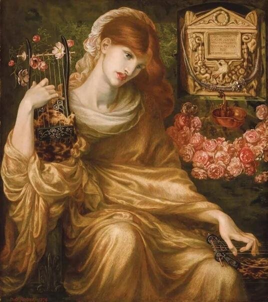 «Римская вдова». Данте Габриэль Россетти, 1874 г.