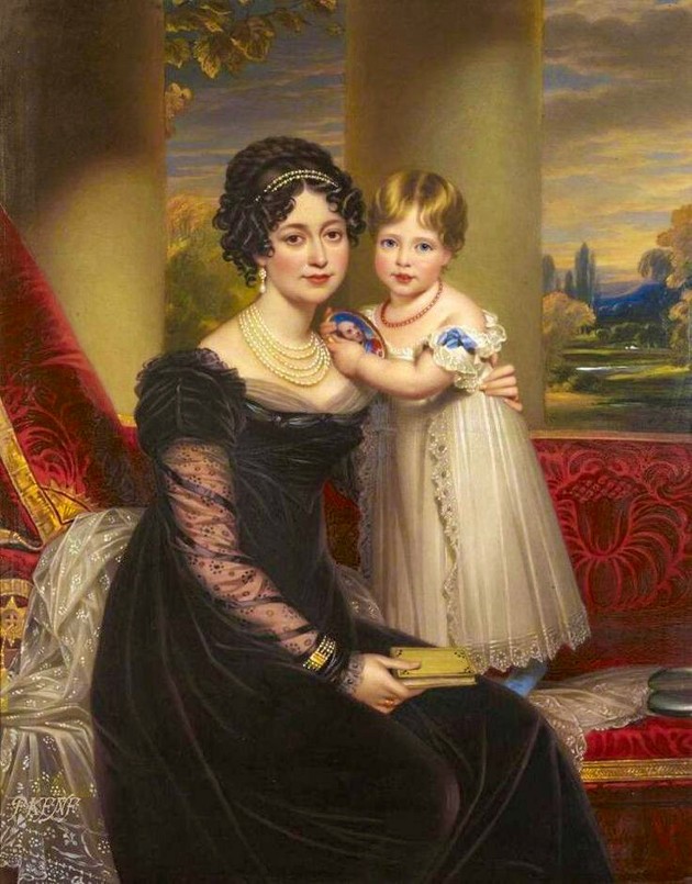 Королева Виктория с матерью