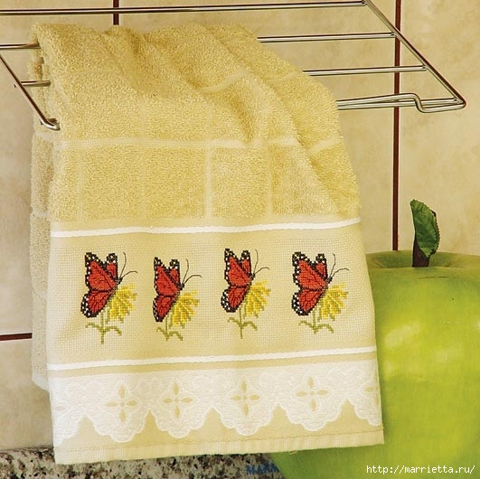 Вышивка на полотенце. СХЕМЫ (2) (531x530, 178Kb)