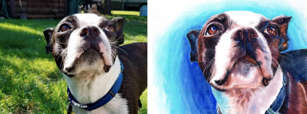 Enter to win a beautiful watercolor painting of your pet from Aquila Watercolor on It's Dog or Nothing!