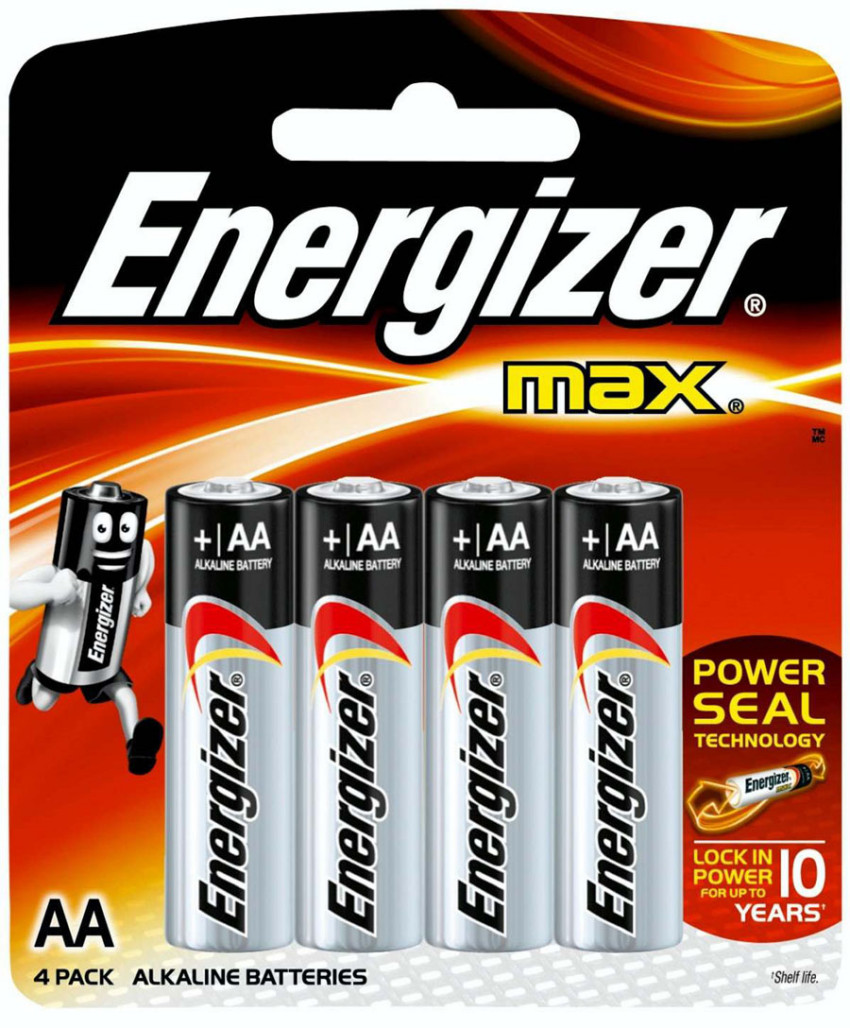 Батарейки Energizer Max E91, 1.5V (AА, 4 штуки) | Купить с доставкой |  My-shop.ru