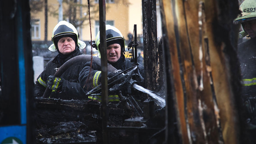 В Санкт-Петербурге сгорел пятый пассажирский автобус с начала летнего сезона