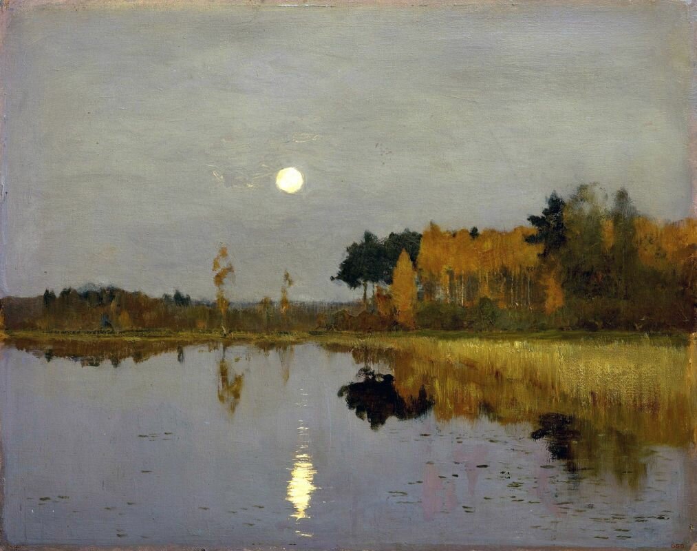 Исаак Левитан. Сумерки. Луна. 1899. Русский музей
