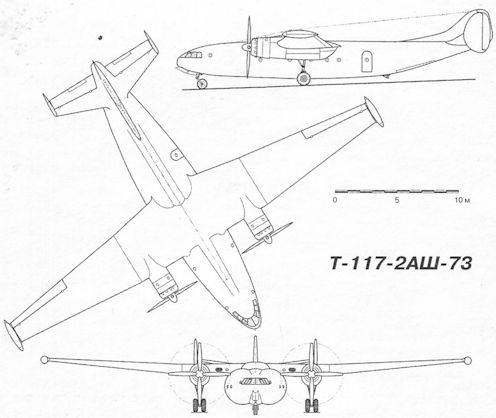 Проект транспортного самолёта Т-117 ввс