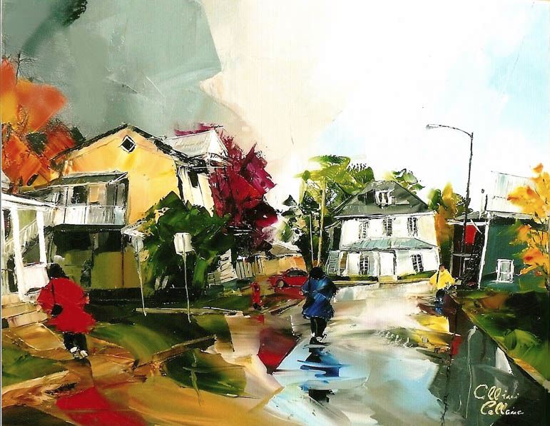 Канадский художник Albini Leblanc. Миниатюры мастихином 