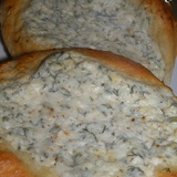 Турецкие лепешки с сыром Фета и укропом. PEYNIRLI  PIDE