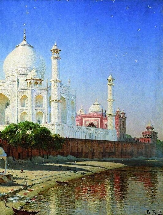 Мавзолей Тадж-Махал. Индия. 1876 год