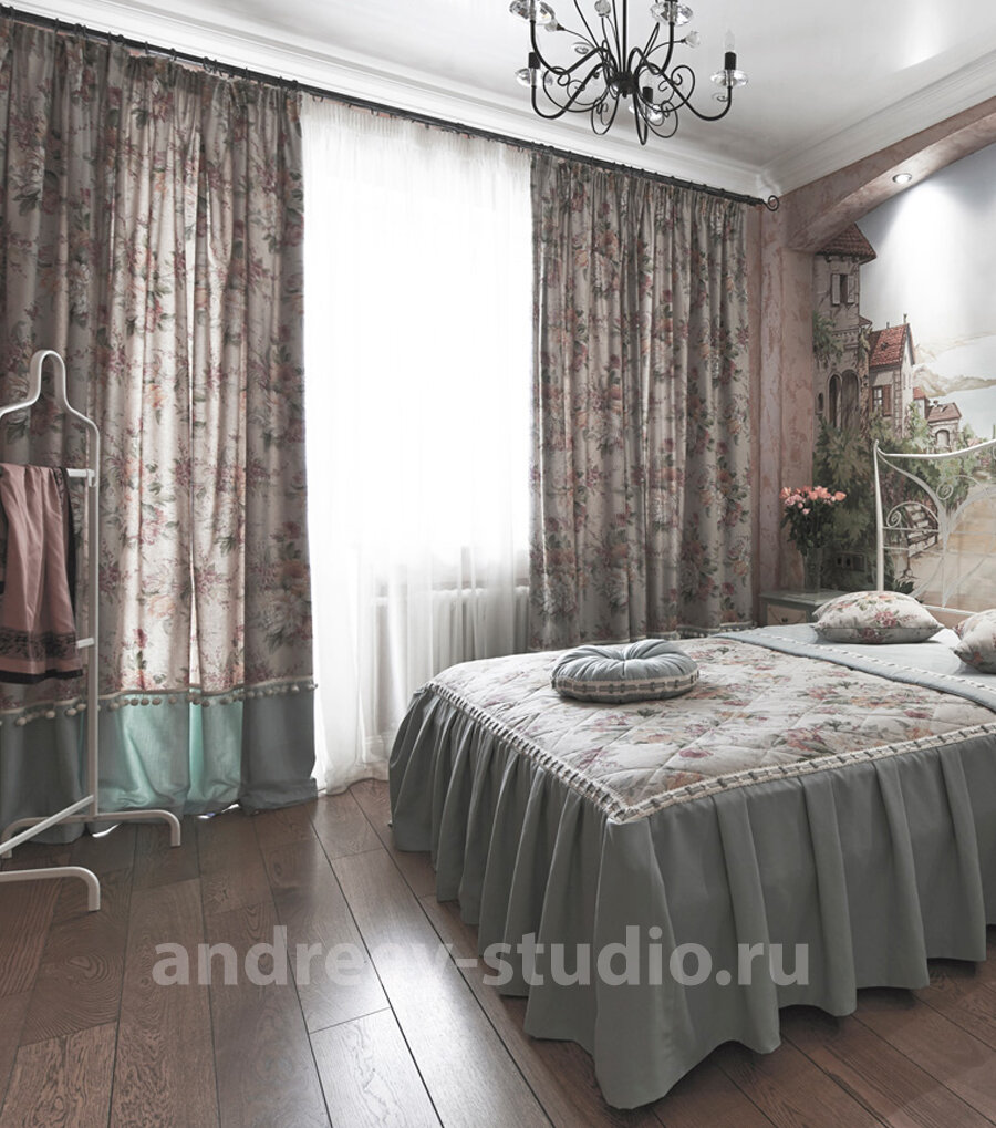 Фото спальни из реализованного проекта частного дома. Дизайнеры интерьеров Андрей и Екатерина Андреевы.