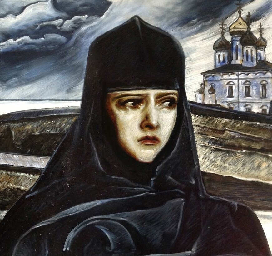 Фрагмент картины Алёна Арзамасская, взят из открытых источников