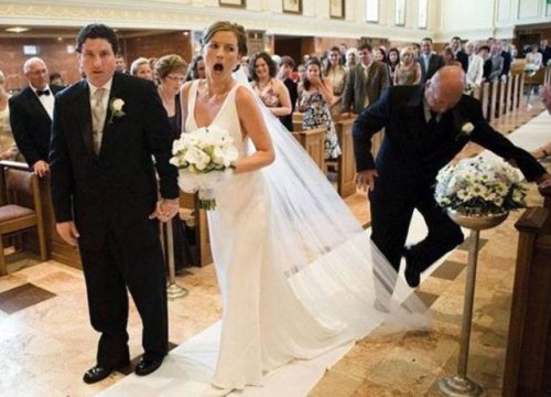 Прикольные свадебные фотографии, которые заставят вас улыбаться 