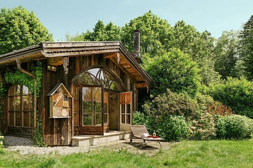 Расписной интерьер дома в Альпийских горах Германии для дома и дачи,интерьер