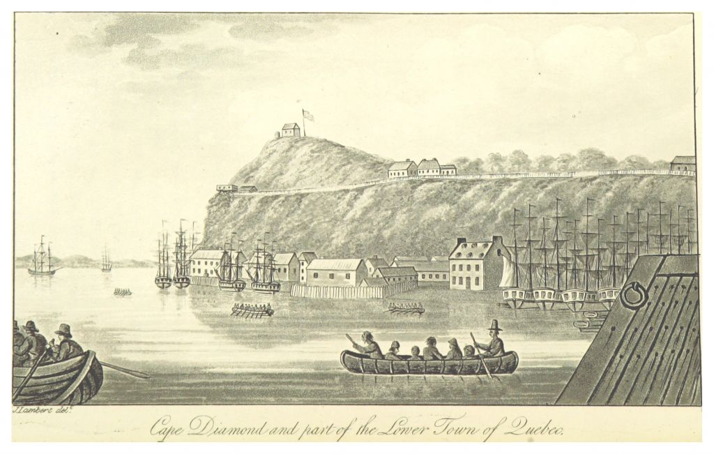 LAMBERT 1816 CAPE DIAMOND AND PART OF THE LOWER TOWN OF QUEBEC.