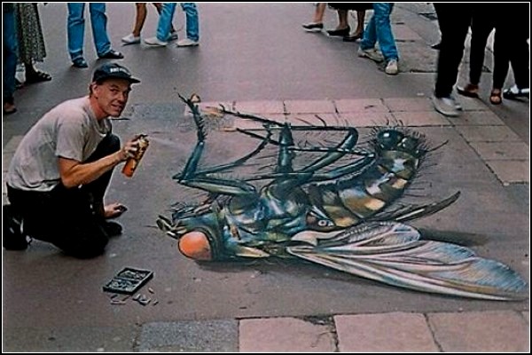 Уличные граффити Джулиана Бивера (Julian Beever)