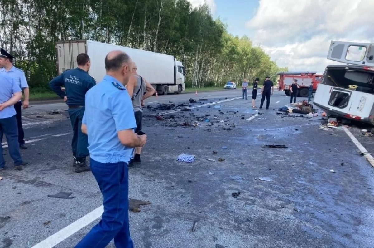 В Рязанской области в массовом ДТП погибли 8 человек и 13 пострадали