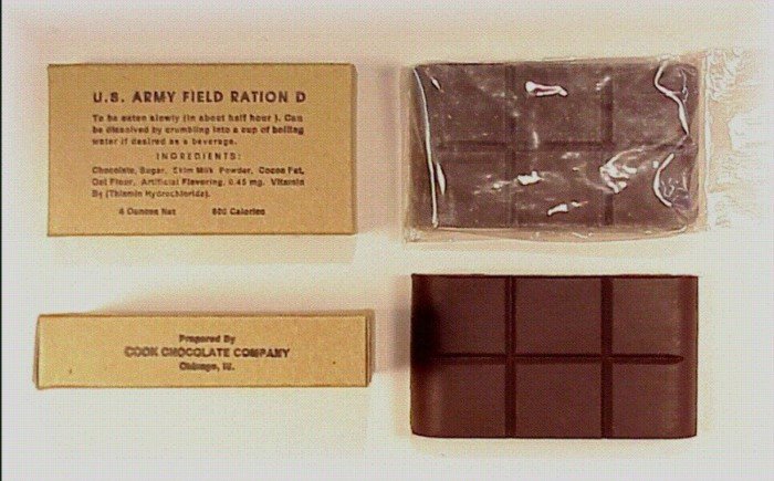 Почему американские солдаты называли шоколад из своего рациона 