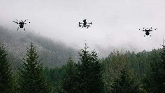 В Китае создали рой дронов, способный отслеживать человека в густом лесу ИноСМИ