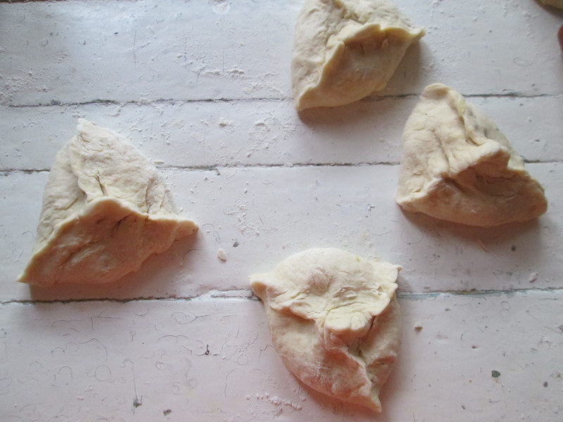 Пирожки «Треугольники» на картофельном тесте
