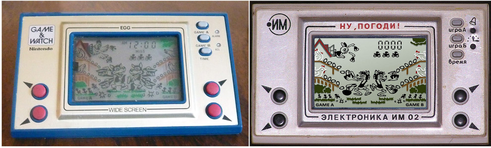 Nintendo, EGG, 1981 год — «Ну, погоди!», 1984 год