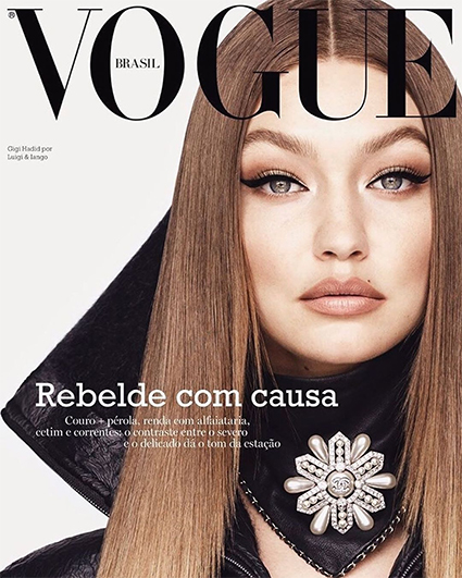 Джиджи Хадид снялась топлес для обложки бразильского Vogue и призвала бороться с лесными пожарами Фотосессии