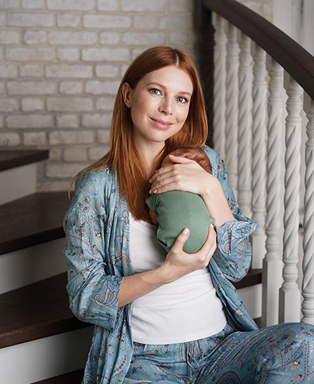Наталья Подольская вместе с новорожденным сыном снялась в фотосессии спустя две недели после родов Звездные дети