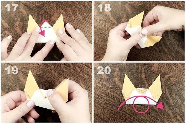 Оригами из бумаги для детей: 8 идей простых поделок + пошаговые описания сложите, пополам, работу, загните, Загладьте, линии, верхний, загладьте, чтобы, часть, работы, показано, уголок, и загладьте, к центру, сделать, стороны, по диагонали, к центральной, уголки