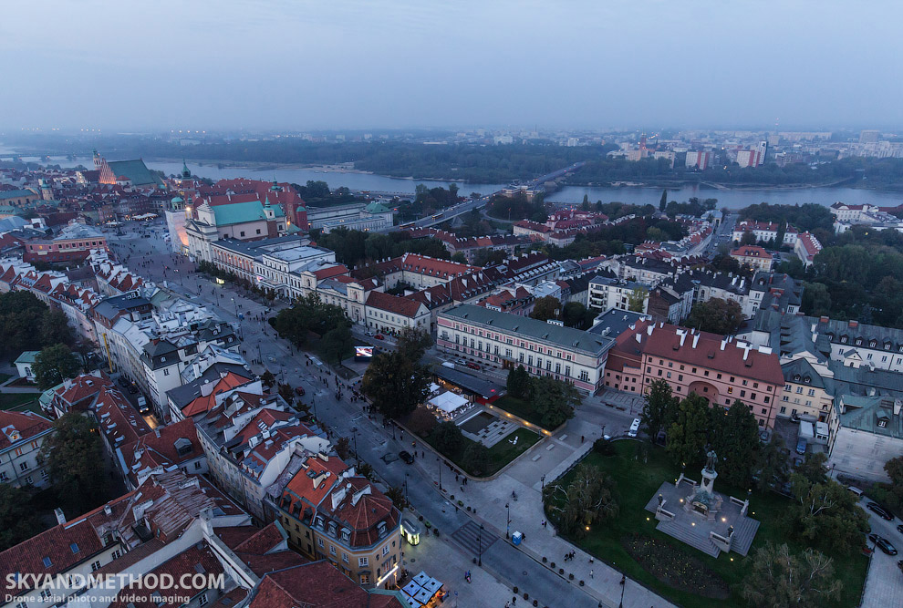 Варшава с высоты птичьего полета