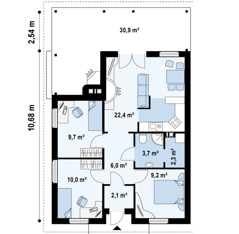 Идеальное жилище для большой семьи: проекты одноэтажного дома с тремя спальнями одноэтажного, спальнями, тремя, семьи, помещения, решение, проекты, вариант, пространство, будет, несколько, проекта, возведения, помещений, особенности, которые, домов, может, использовать, взгляд