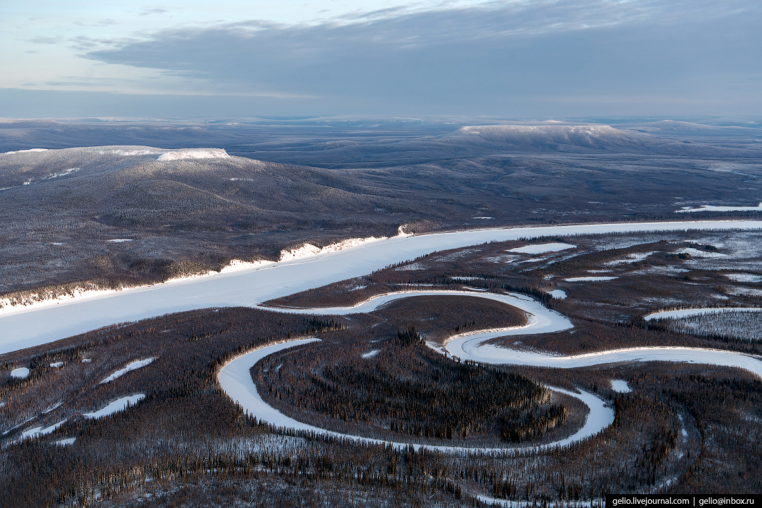 природа красноярского края, эвенкия, зима