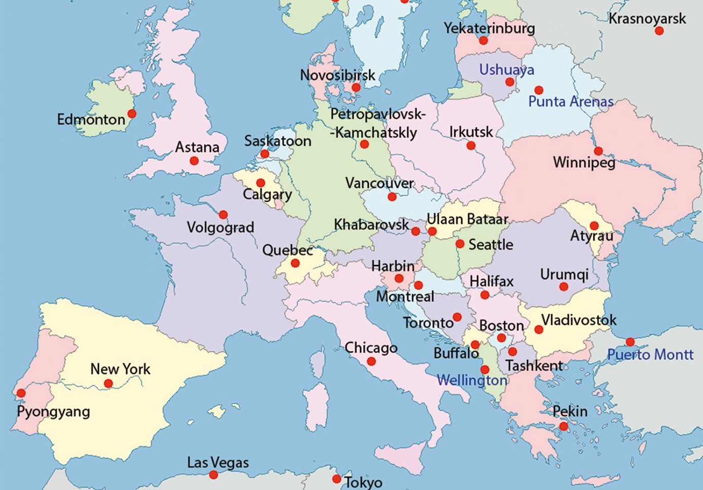 Необычная карта Европы