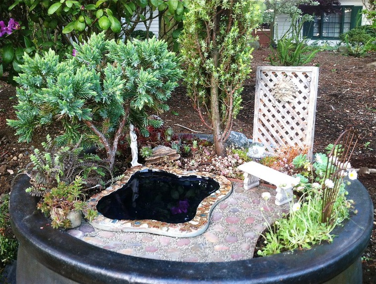 Миниатюрный сад на окошке интерьер,миниатюрный сад,своими руками