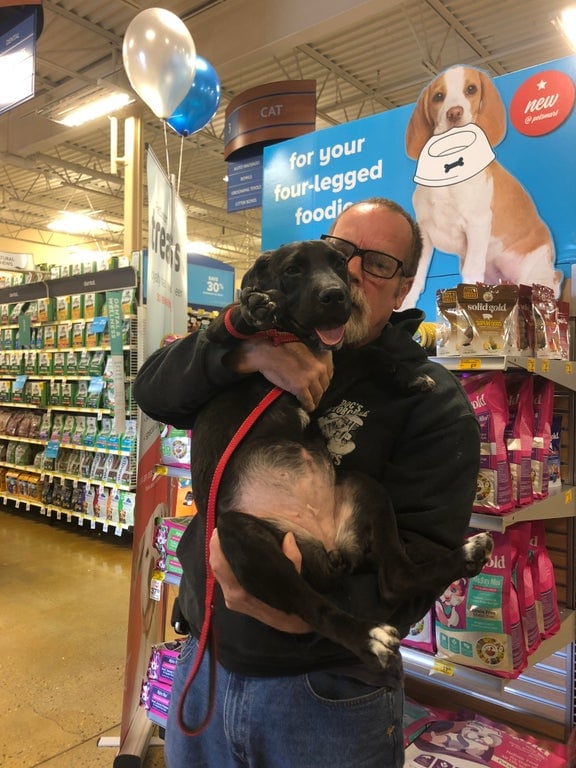 хозяин с собакой