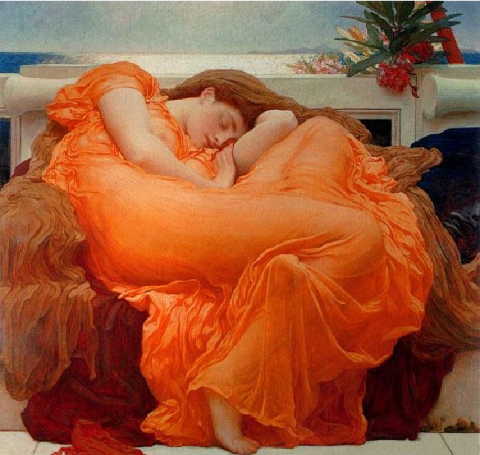«Пылающий июнь». (1895год). Автор: Лейтон Фредерик.  