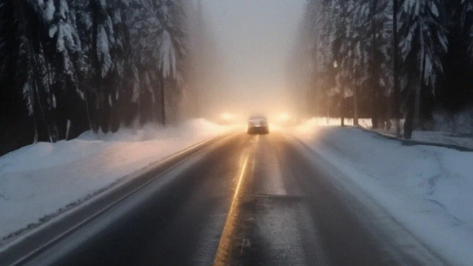 На севере Казахстана перекрыли дороги из-за снегопада