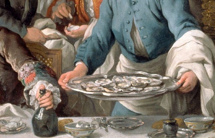 Про устриц надолго забыли.