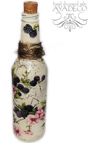 Декупаж бутылки в винтажном стиле , мк Декупаж бутылки в винтажном стиле , мк мастер класс