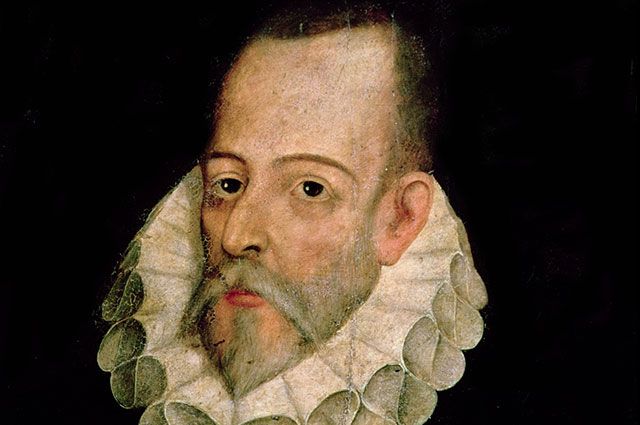 Портрет Мигеля де Сервантеса. Художник Хуан де Хауреги.