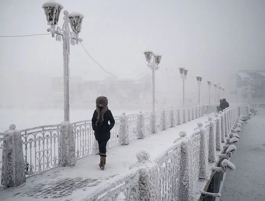 Самая низкая температура зимой