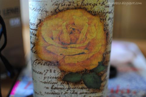 Декупаж бутылки в винтажном стиле , мк Декупаж бутылки в винтажном стиле , мк мастер класс