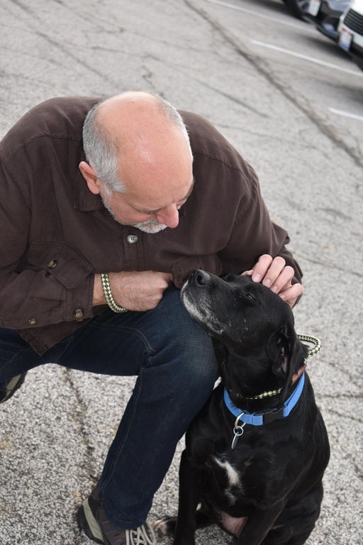 собака с хозяином