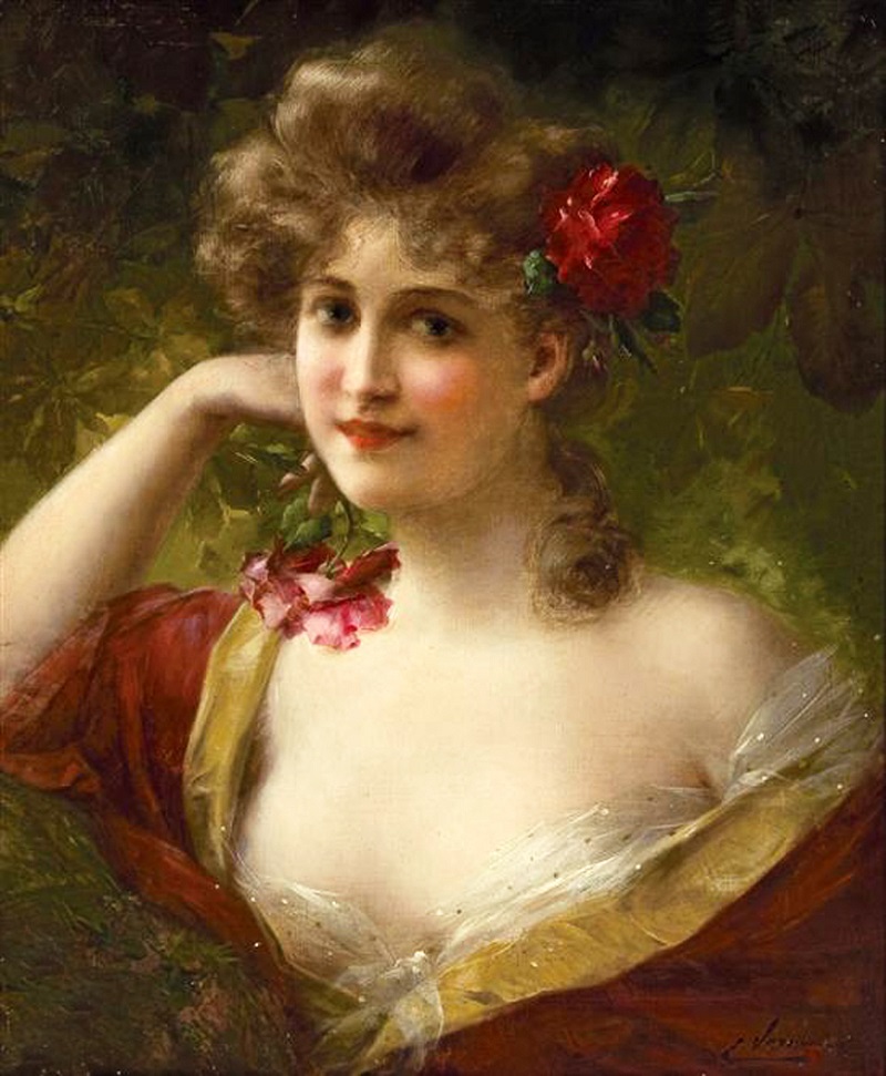 Эмиль Вернон — французский художник прекрасной эпохи  (British, 1872-1919)
