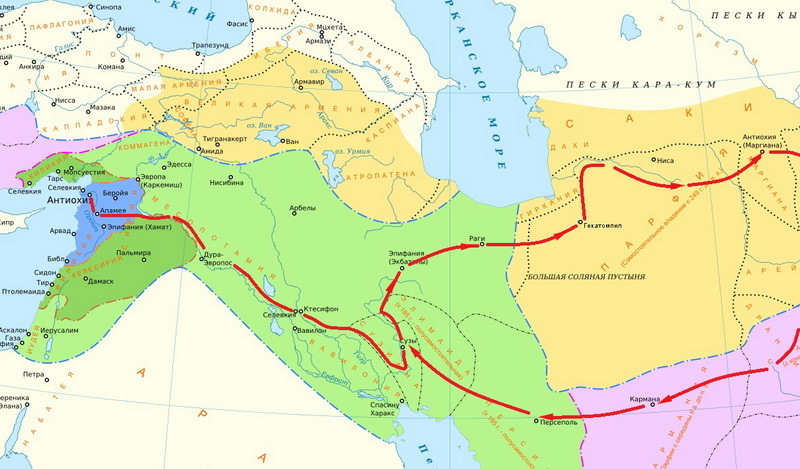 ​Восточный поход Антиоха III Великого, 212–205 гг. до н.э. commons.wikimedia.org - Восточный соперник Рима  | Warspot.ru