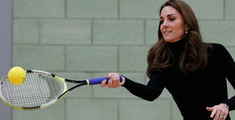 Герцогиня Кэтрин берет уроки тенниса в закрытом клубе
