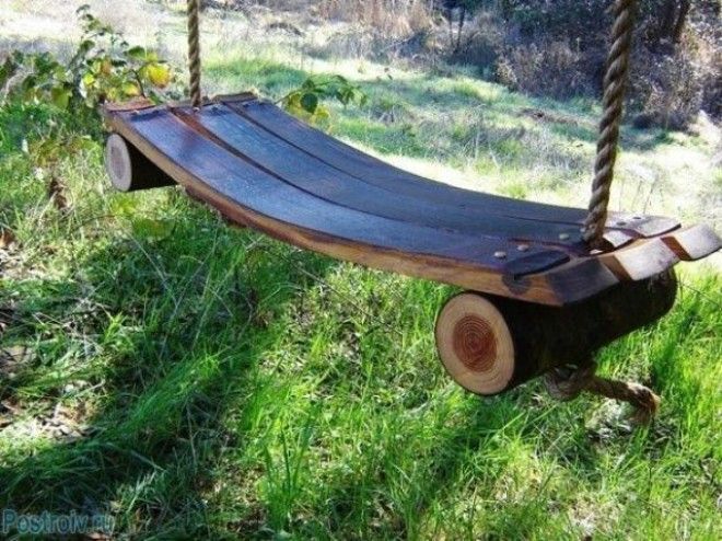 Садовые качели своими руками из скейта 